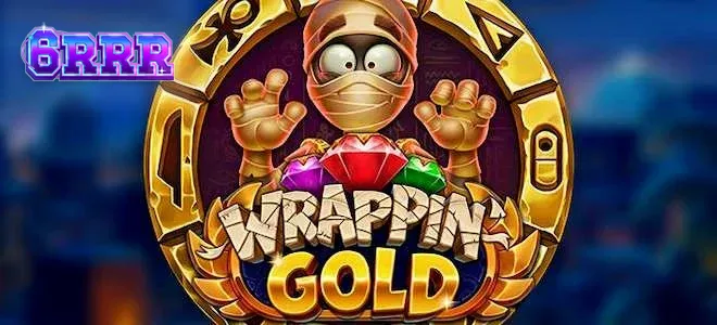 Cena temática de Wrappin Gold com elementos egípcios e o faraó Khufu
